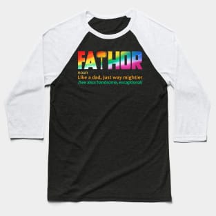 FATHOR COOL COLOUR Baseball T-Shirt